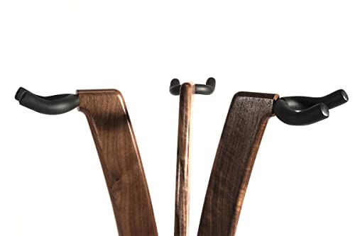 Ruach GS-1 Triple support pour guitare acoustique/électrique Noyer - Les Beatles, Paul McCartney, John Lennon, RIngo Starr, George Harrison Ruach GS-1 Triple support pour guitare acoustique/électrique Noyer – Image 6