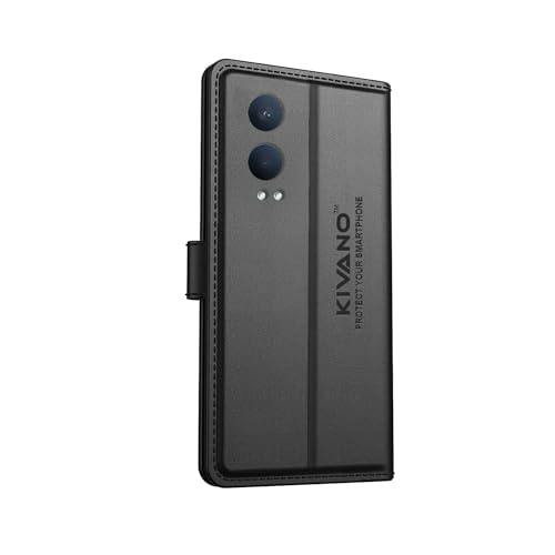 Image of Compatible with OnePlus Nord CE 4 Lite 5G Flip Cover | Leather Finish | Inside Pockets & Inbuilt Stand | Shockproof Wallet Style Magnetic Closure Back Cover Case