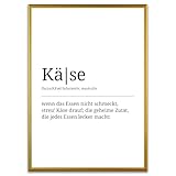 ARTFAVES® Poster Definition Käse | Worterklärung Duden 