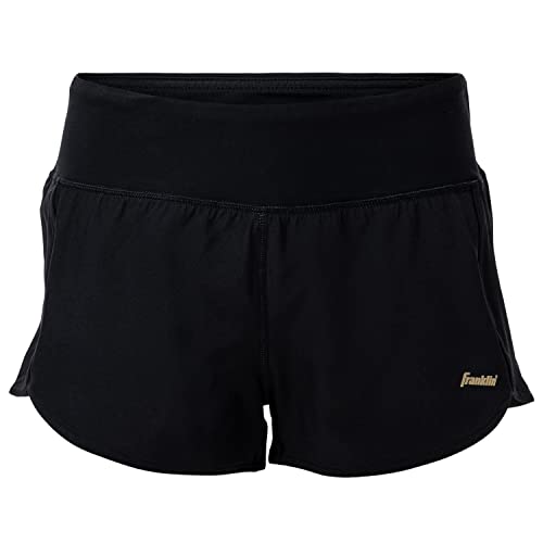 Short de sport Franklin Sports pour femme en textile respirant noir taille M