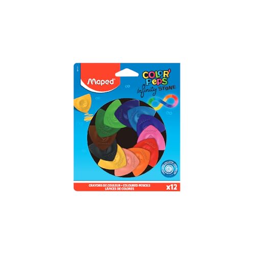 Lápis de Cor ColorPeps Infinity Stone, 12 Cores, Maped