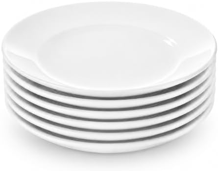 Conjunto Pratos Sobremesa 6 Peças Redondo Branco Opaline Entrada ...