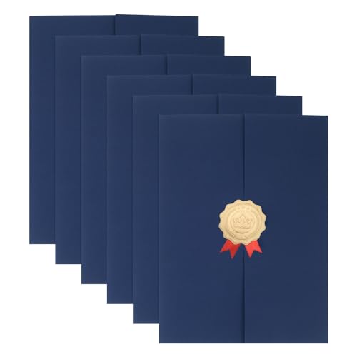 Dossiers pour certificats PATIKIL bleu pour vos cérémonies de remise