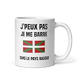 MugSmile Mug je peux pas je me barre au Pays Basque humour région tasse Pays Basque drôle