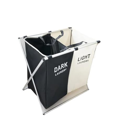 Laundry Basket Simple Cloth Storage Laundry Basket Home Bedroom Box Large Foldable Multi-purpose Wardrobe Organization(Black and White)