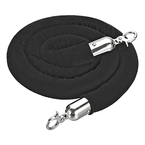 Corde en velours noir pour gestion de foule au théâtre et événements culturels