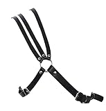 Men's Body Chain Chest Harness Strap Steampunk Gothic Leather Shoulder Armors Buckles Adjustable Rave Clubwear Costume