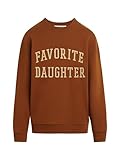 Favorite Daughter Women's Collegiate Sweatshirt, Equestrian Saddle, Large