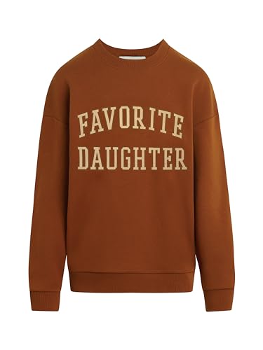 Favorite Daughter Women's Collegiate Sweatshirt, Equestrian Saddle, Large