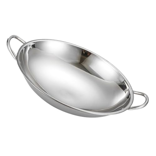 Wok de Acero Inoxidable con Doble Asas de Cocina miniatura 1