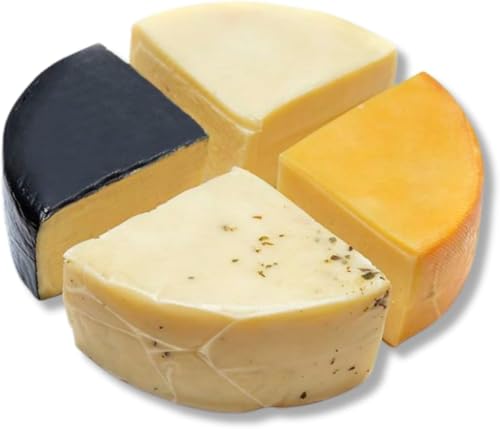 Kit 8 Queijos da Serra da Canastra 1kg - Kit 4 Queijos - Parmesão, Prato, Reino e Provolone Fresco D