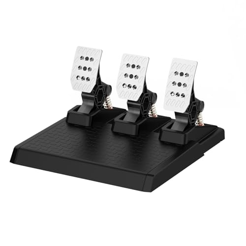 NBCP Racing Pedals,PC Gaming Steering Wheel Pedal Set | Swappable Springs,Adjustable, Durable,Compatible with PC Win11/Win10/Win7