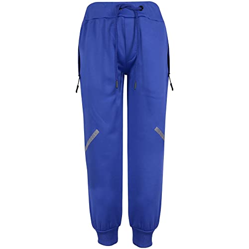 Girls Boys Tracksuit Reflective Taped Hooded Hoodie Bottom Jogging Suit Joggers 2 Piece Gift Age 5-13 Years4