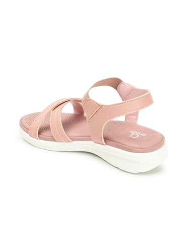 Image of Carlton London women's Cross Strap Adjustable Comfort Sandals