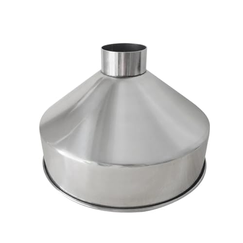 304 Stainless Steel Large Wide-bore Large Funnel Grain Food Industrial Refining Machinery Funnel 24 CM 28 CM(D)