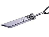 925 Sterling Silver Fantasy RPG F F VII 7 Remake Cloud Buster Sword Pendant Necklace