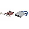 StarTech.com 5-Port USB PCIe Card & .com USB 3.0 Internal Multi-Card Reader with UHS-II Support