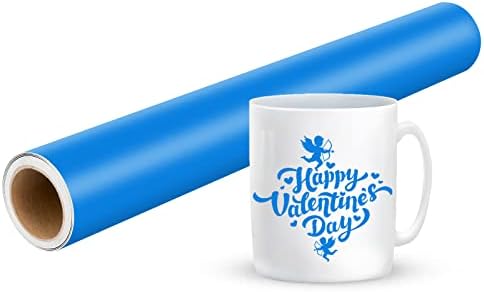 Prime Vinyl 11Ft Matte Black Vinyl for Cricut - 30.5 x 335.5 cm Black Permanent Vinyl Roll for Silhouette Cameo, Cutting Machine, Home Decor, Cups, Car Window