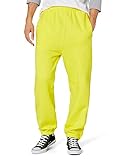 Urban Classics Herren Jogginghose Kordelzug Jogger Sporthose mit elastischem Bund Trainingshose mit elastischem Reißverschluss an, Gelb, XL