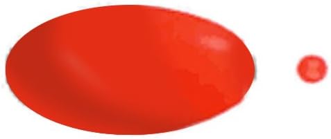 2 1/2" Oval Slip Float w/Bead Flo Red 50per bg #OB250R-50