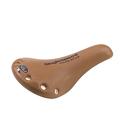 Selle route et fixie Monte Grappa sk031 marron pour vélo urbain
