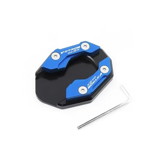 Extension béquille latérale moto CNC : Évitez les chutes de votre V-Strom 250SX sur sol mou