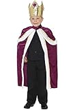 Smiffys Kostüm Kinderkönig Purpur mit Gewand und Krone, Medium