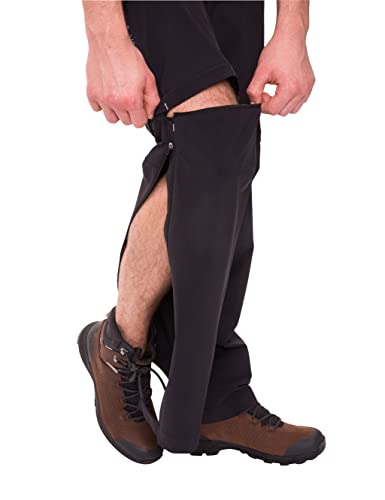 Foto von VAUDE Wanderhose Herren Farley Stretch T-Zip Pants III, Wasserabweisende Herren Wanderhose Zip Off, atmungsaktive Trekkinghose mit Hosenbund, komfortabel & schnelltrocknend