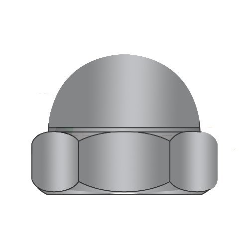 5/8-11 Closed End Acorn Nuts/Low Crown/Steel/Black Oxide (Carton: 200 pcs)