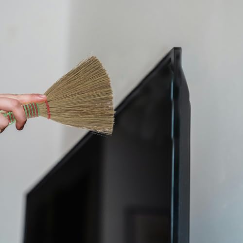 HORIALENCE Balai à Paille Tressée en Sorgho Léger et Polyvalent pour Nettoyage Intérieur Sols et Meubles Usage Domestique Brosse à Dépoussiérer Le Lit Facile à Manier – vue 6