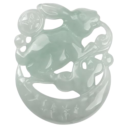 Pendentif lune de monnaie jadeite : le cadeau de protection pour femme