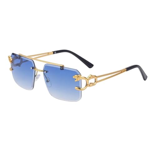 Protection UV400 intégrale pour ces lunettes de soleil sans monture chic