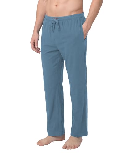 Image of Andrew Scott Men's Cotton Lounge Pants | Sleep Pajama Bottoms| Multi Packs | Drawstring & Pockets