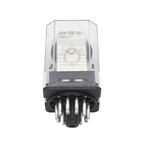 Relé intermedio JQX-10F 3Z de alta potencia AC 220V con 11 pines redondos