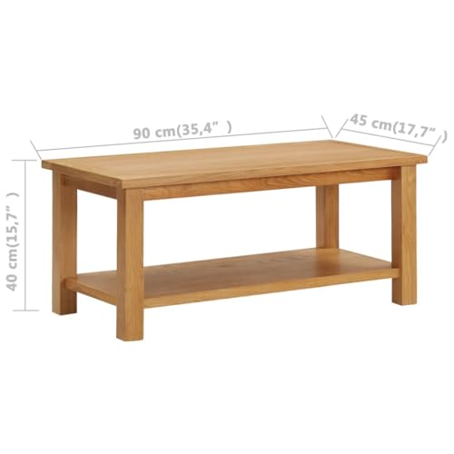 Table basse chêne massif au design moderne et finitions premium