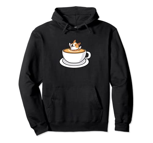Funny Corgie Crazy Dog Lover Gifts Taza Café Corgie Sudadera con Capucha