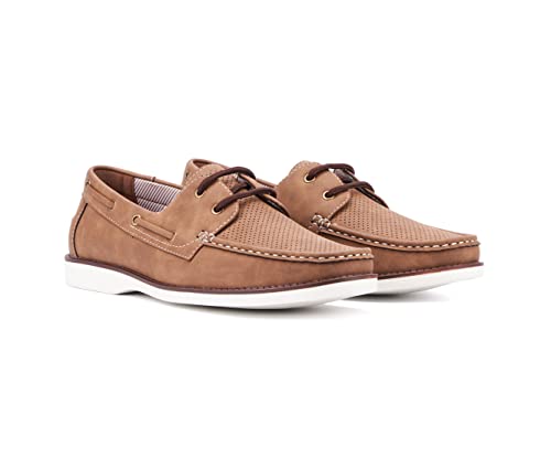 X Ray Men's Zahav Dress Oxfords Shoes, Casual, Lace Up W/Round Toe, Thermoplastic Rubber Outsole; Size 10 Tan #TOP3