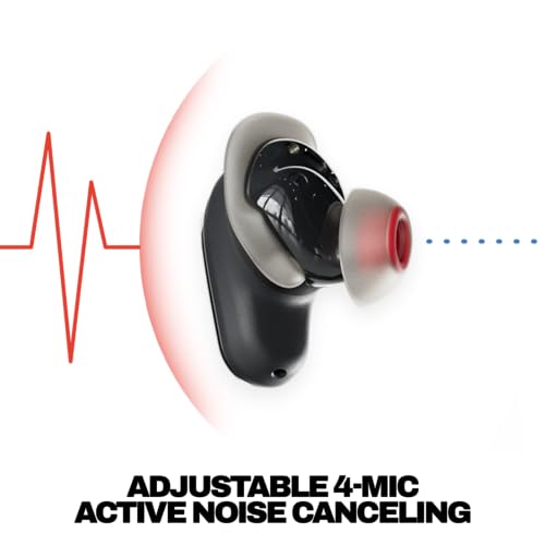 Image of Skullcandy Method 360 ANC Wireless Earbuds, Sound by Bose, Bluetooth Headphones, Premium Noise Cancelling, Up to 40 Hrs Battery, Sweat and Water Resistant, Microphone for iPhone Android - True Black