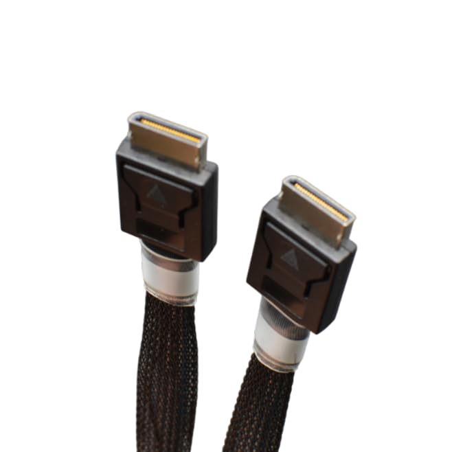 Areca SlimSAS 8i to Dual OCuLink 4i, SFF-8654 8i to 2*SFF-8611 4i - 0.75M
