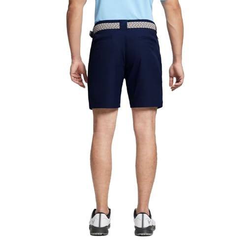 M MAELREG Mens Shorts Casual Dry Fit Stretch Waist Flat Front Flex Zip Pocket Casual Golf Shorts Men 7 inch Inseam Blue Indigo by M MAELREG - Used condition - Image 3