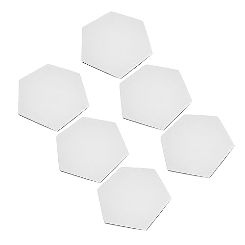 Paneles acústicos absorbentes de sonido Holibanna 6pcs de fibra de poliéster autoadhesivos de reducción de ruido para casa, oficina, estudio y aula miniatura 1