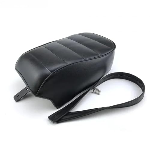 Asiento trasero de pasajero para Sportster XL883N y XL1200 en cuero negro duradero 5