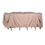 Hanover Outdoor Rectangle Furniture Cover for 7-Piece Dining Set, Waterproof,...