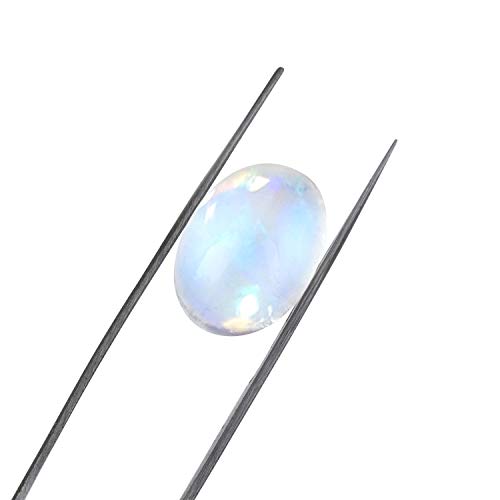 Pierre de lune arc-en-ciel ovale 7,75 cts, gemmes naturelles d'exception