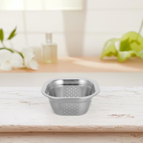 Colador cuadrado de acero inoxidable de 22cm Didiseaon para alta cocina y restaurantes 5
