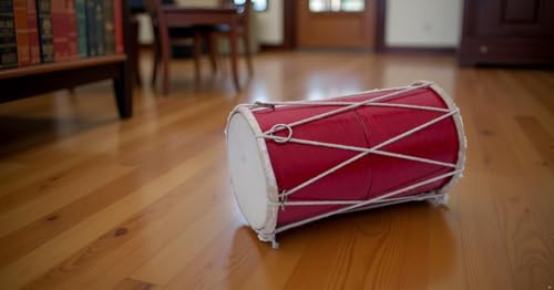 image for The Great Indian Bazaar Small 10 x 6 Inch Compact Dholak Drum Set, Han