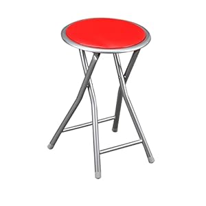 Kit Closet Opvouwbare kruk, rood