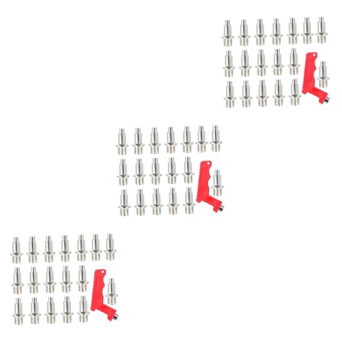 TOVINANNA 3sets Running Shoe Spikes Replaceable Spikes Tool for Jumping and Sprinting Enhanced Grip for Running Shoes for Outdoor Sports