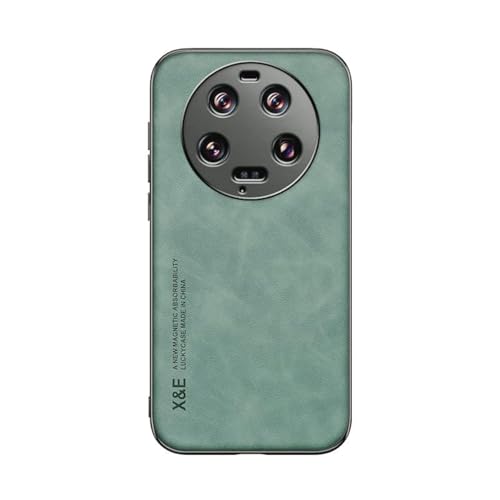 Kepuch Silklike Funda para Xiaomi 13 Ultra - Case Carcasa Placa de Metal Incorporada para Xiaomi 13 Ultra - Verde