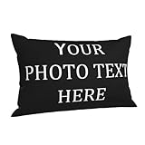 Material: las almohadas con imagen personalizadas están hechas de fibra de poliéster de alta calidad, duraderas y de comodidad superior.